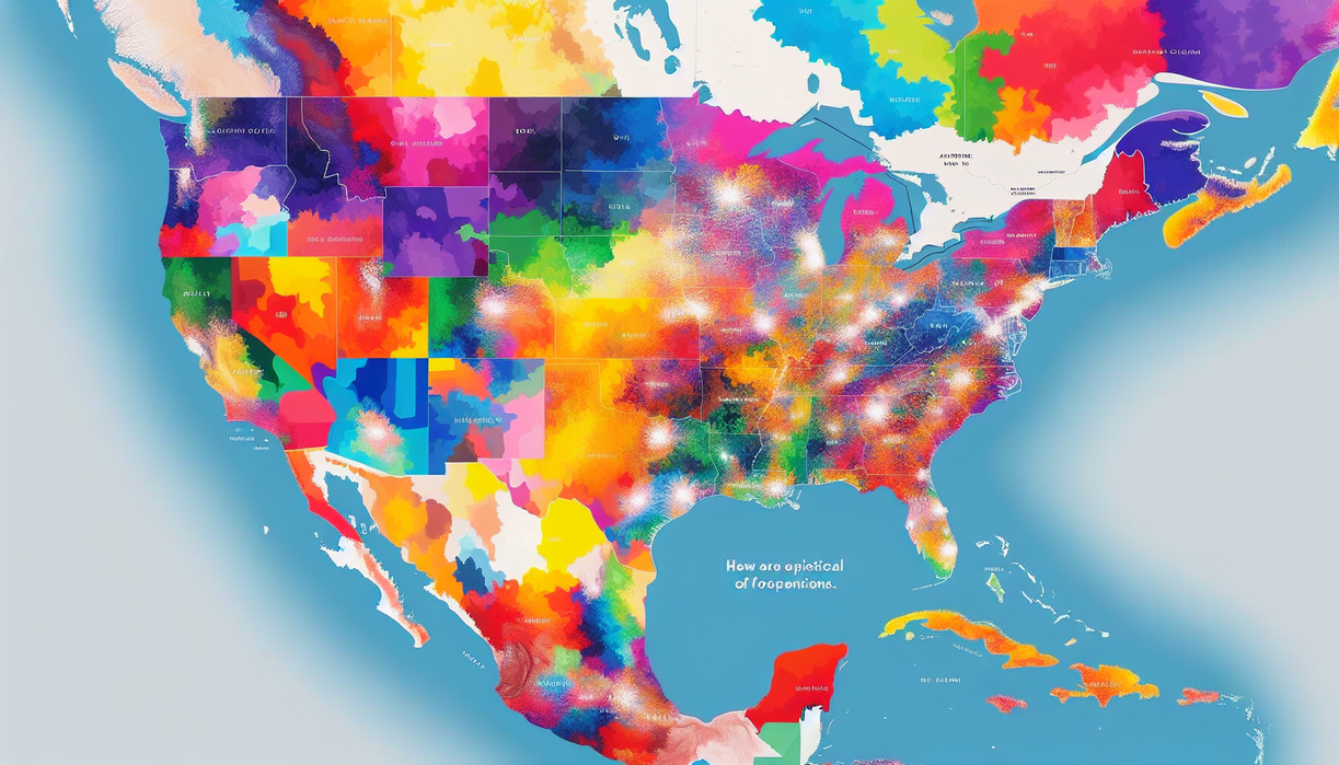alt_text: Map showing divided opinions on naming the Kennedy Center in various regions.