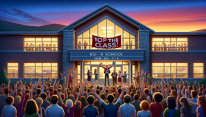 alt_text: "Red Lake Schools achieve perfect rating: Celebratory moment captured in vibrant community photo."