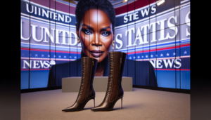 alt_text: Oprah wearing Fendi boots at an event, with a headline backdrop reading "United States News".