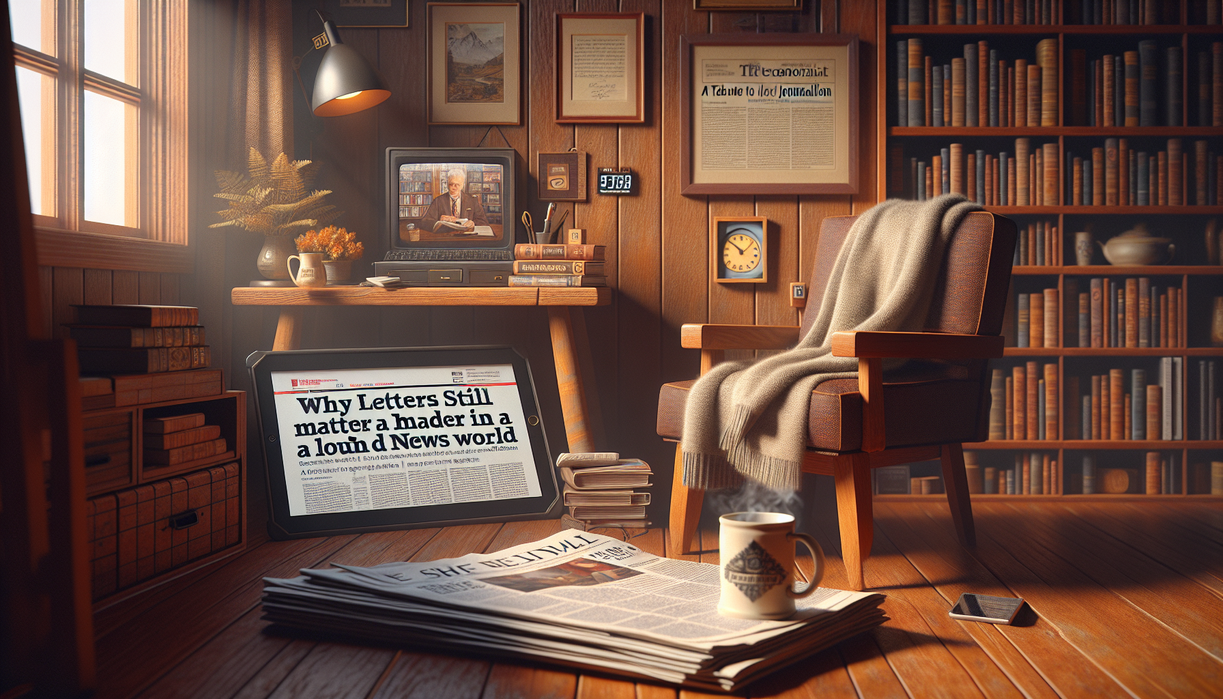 alt_text: Old letters stack on a wooden table, symbolizing their enduring value in a noisy news landscape.