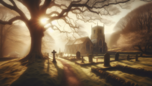 alt_text: A cozy room with well-loved books, a family photo, and a sunlit window seat.