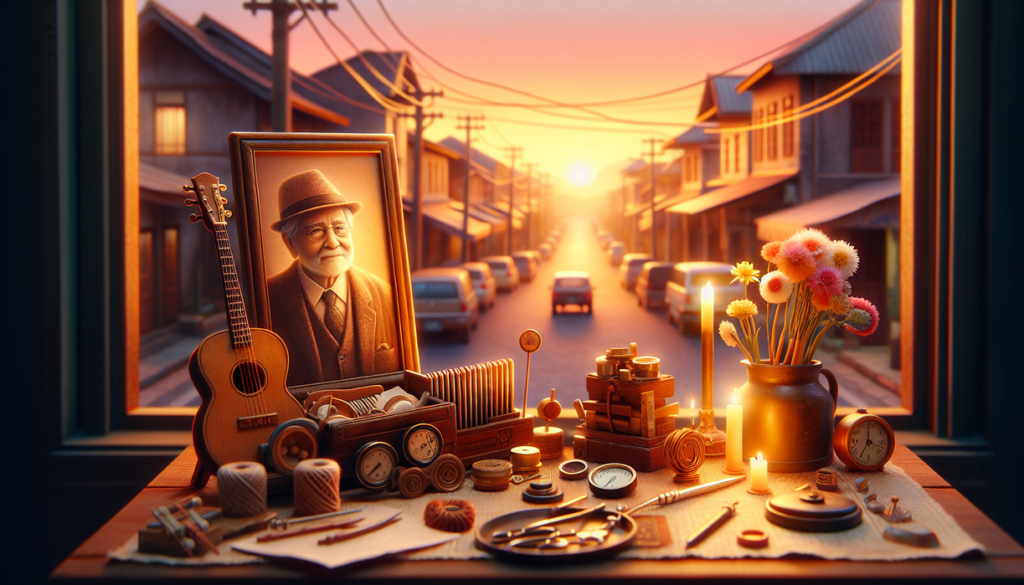 alt_text: A cozy suburban home with a lush garden, American flag, and Jersey-themed decor.