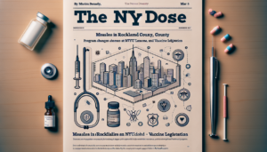 alt_text: A map of New York highlighting changes in health-related regions and statistics.