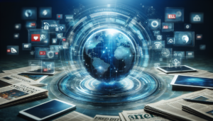 alt_text: People fishing by a river for a charity event, "Catch for a Cause" banner displayed nearby.