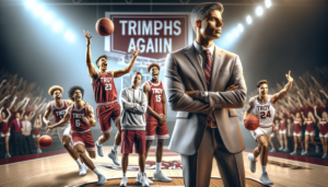 alt_text: Troy celebrates a triumphant moment in Sun Belt sports with vibrant team spirit and victory.