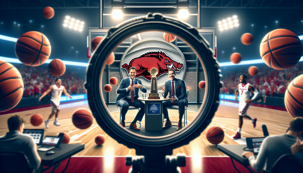 alt_text: Razorbacks fans celebrate passionately as Acuff makes a triumphant return, igniting excitement.