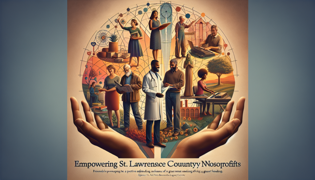 alt_text: Infographic showing grants fueling projects and development in St. Lawrence County.