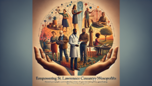 alt_text: Infographic showing grants fueling projects and development in St. Lawrence County.