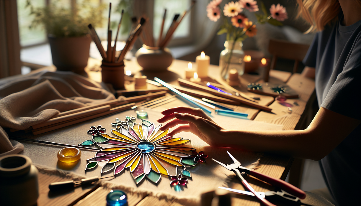 alt_text: Colorful flowers blooming behind shattered glass, symbolizing beauty breaking through chaos.